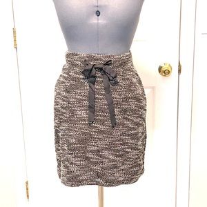 LOFT tweed skirt bow accent at waist M 286